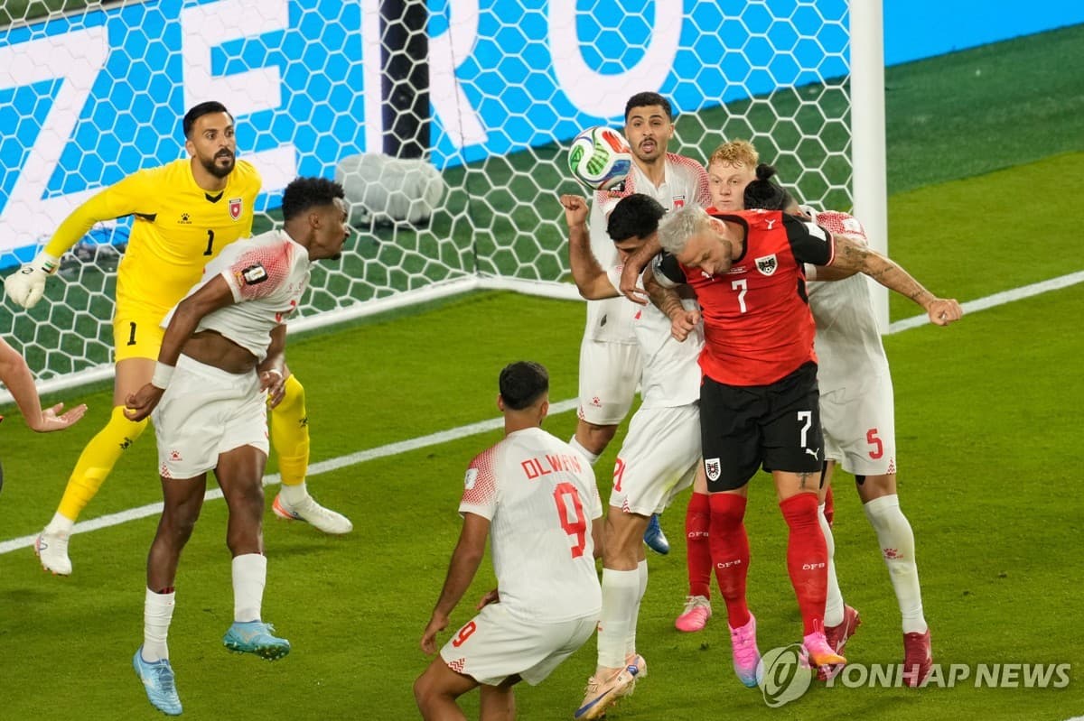 오스트리아, 월드컵서 36년 만에 승리…요르단 3-1 제압