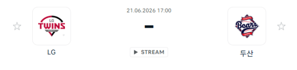 6월21일 LG 트윈스 vs 두산 베어스 경기 분석 및 승부 예측