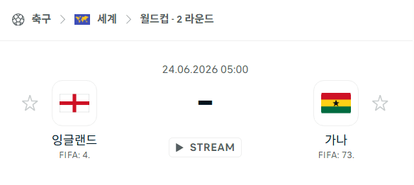 잉글랜드 vs 가나 경기 분석: 2026 월드컵 예측 및 승부 분석